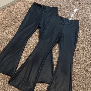 LOT OF TWO Art Class Girls’ M/8 Black Flared Leggings